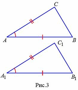 Ознаки рівності трикутників - Які є ознаки рівності трикутників?