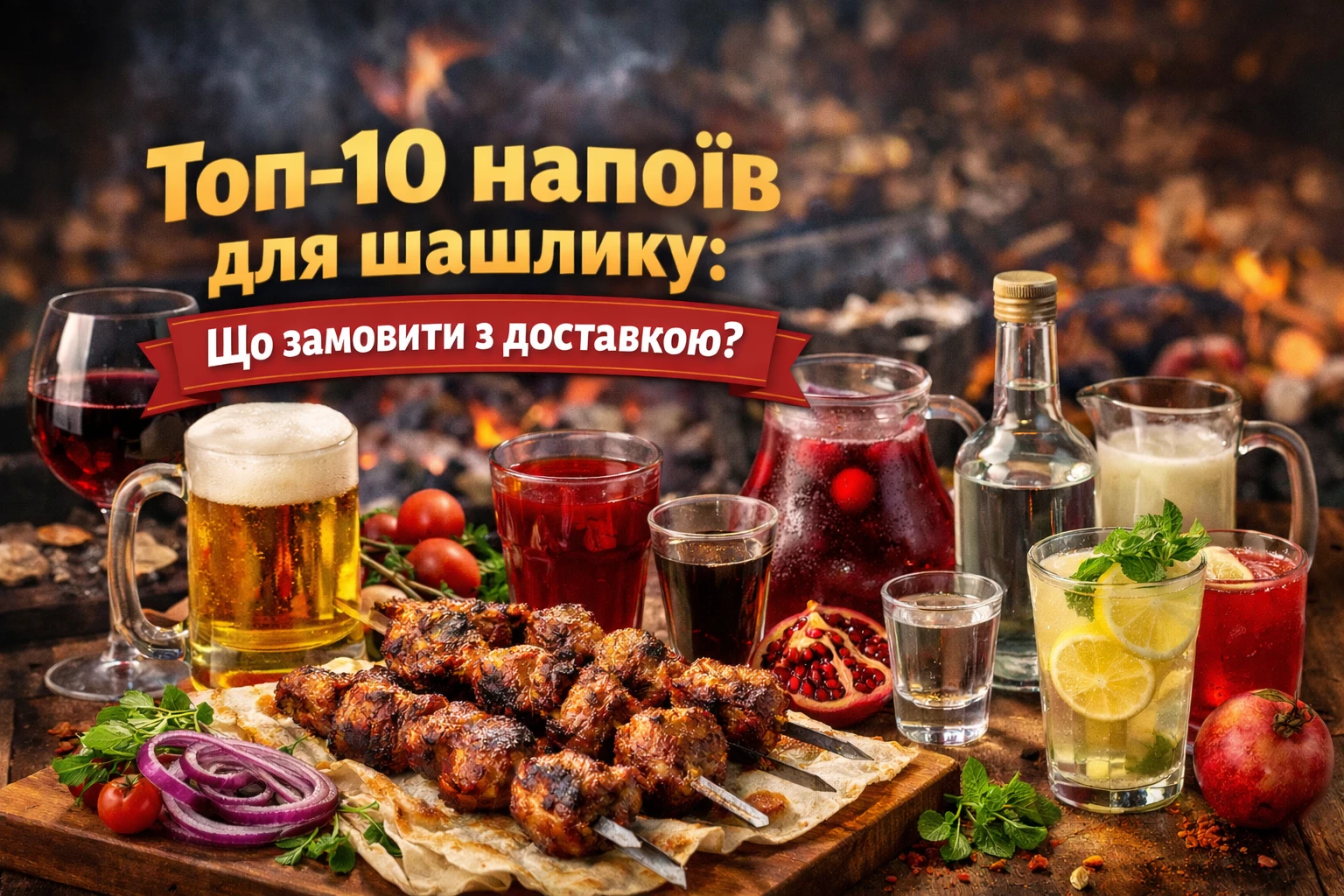 Топ-10 напоїв для шашлику: що замовити з доставкою від «Кавказького Дому»